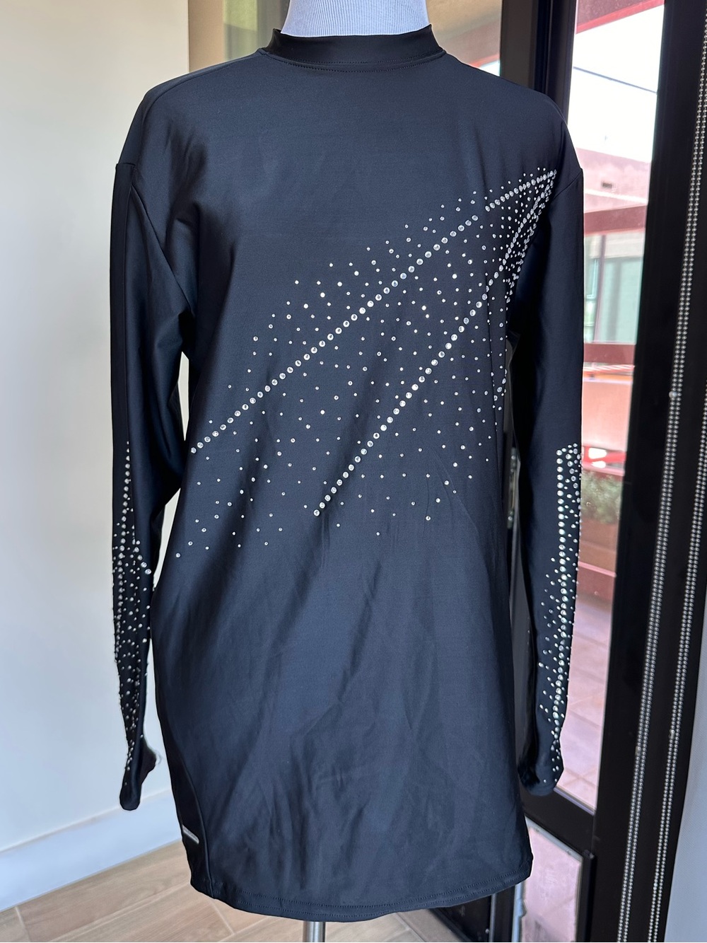 STARTER Black Dri-Star Performance Top with Silver Logo